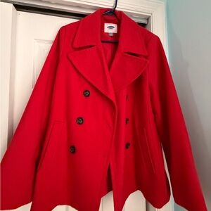 Red Pea Coat